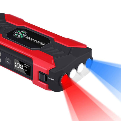 Car Jump Starter 800A 28000mAh with LCD & LED Light