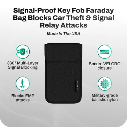 Ultra Armor Cybersecurity & Privacy Key Fob Faraday Bag