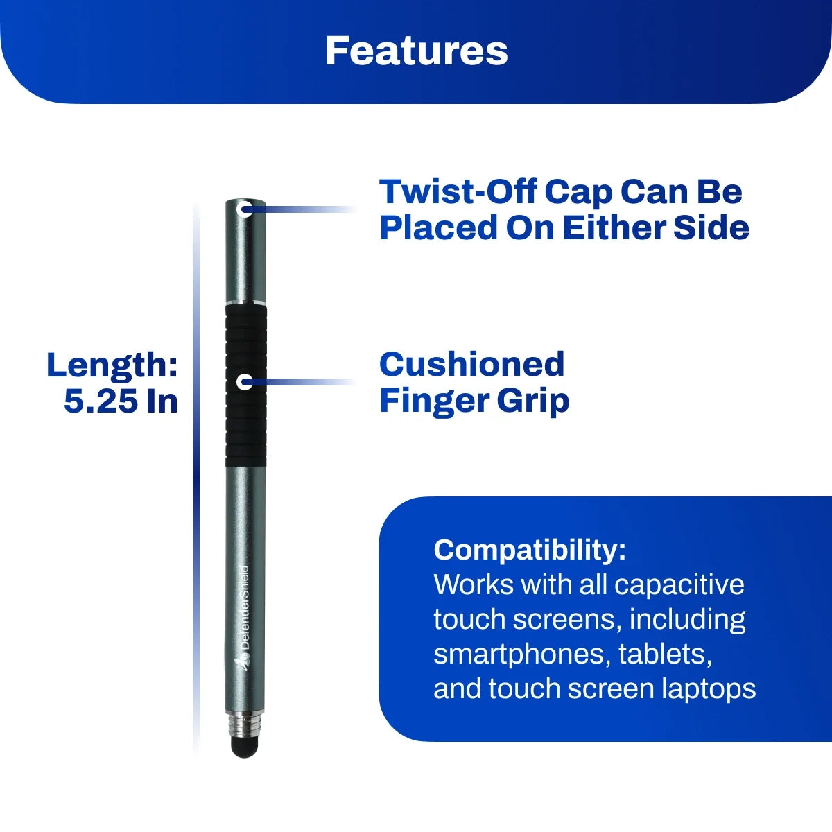 Dual-Sided Stylus Touchscreen Pen