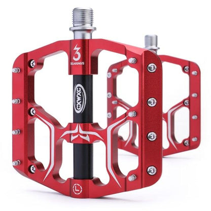 Flat Bike Pedals Road 3 Sealed Bearings Bicycle Pedals Mountain Bike Pedals Wide Platform Accessories Mountain Bike Pedals Pedals Bicycle Flat Pedals Aluminum Sealed Bearing Lightweight Platform For Road Mountain