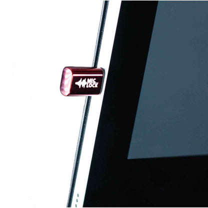 Mic-Lock USB-C Mini Single Ended Microphone Blocker Mirror Red