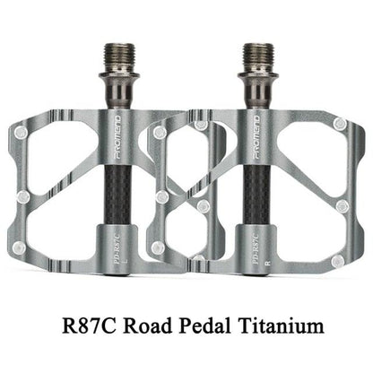 New  Road Bike Pedal Non-Slip Ultra-Light Aluminum 3 Ball Bearing Cycling Pedals Mountain Bike Pedals Pedals Aluminum Bicycle Flat Platform Pedals Lightweight Non-Slip Sealed Bearing For Road Mountain