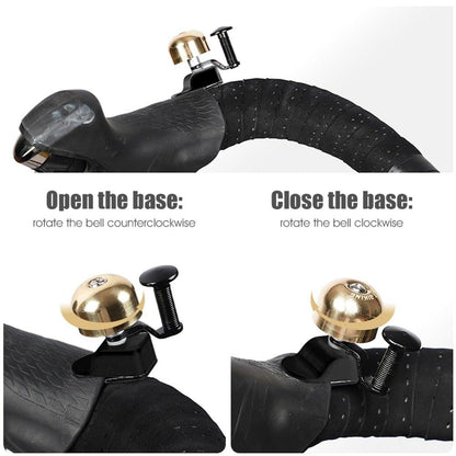 Small Bicycle Bell Mountain Road Bike Horn Sound Alarm Motor Riding Safety Ring Cycling Accessories Bike Bell Classic Bicycle Bell For Bike Ring Bell With Loud Sound Bells For Road Mountain Bike Handlebars Adults